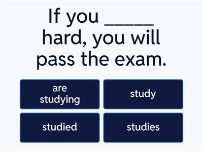 First Conditional & Zero Conditional