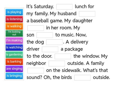 What's Happening? A Present Continuous Story