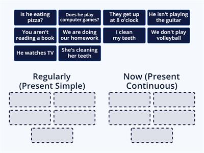 Present Continuous/Present Simple