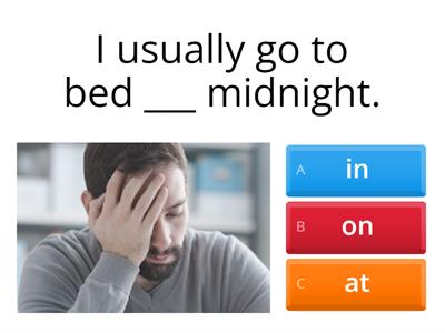 IN - ON - AT | Prepositions of Time