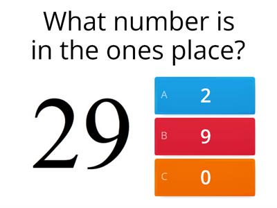 Place value - Quiz - Grade 2