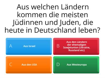 Leben in Deutschland - Die neuen Fragen zu Israel und Judentum im Einbürgerungstest