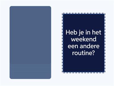 Dagelijkse routine