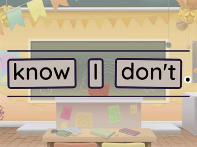 Word order Present Simple