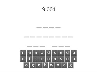 Numbers: in words