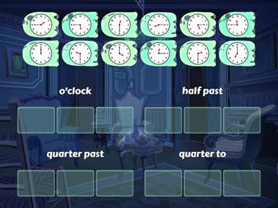 Sort the Clocks (Quarter Hours)