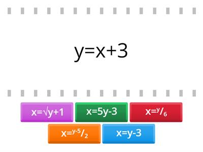 Rearranging formulae