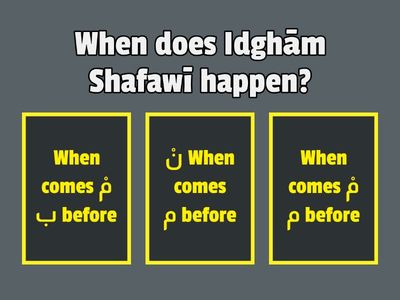 Idgam shafawi quiz