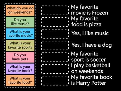 Questions about personal information 