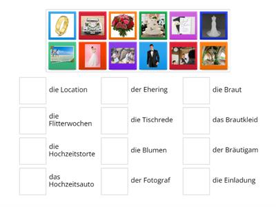 Week 8 - Wedding vocabulary