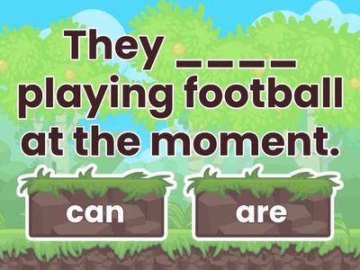 Can or Present Continuous