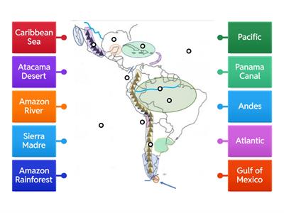  Latin America Physical Features Map