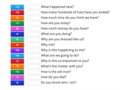 1A- Listening - questions in movies