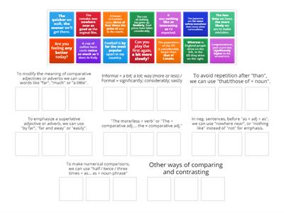 5B Grammar - Comparing and Contrasting (Advanced Structures)