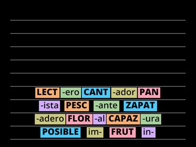 MORFEMAS DERIVATIVOS Y LEXEMAS