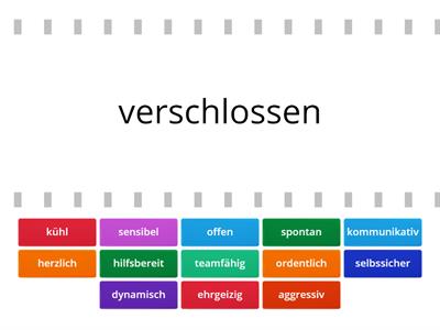 Charaktereigenschaften - Was ist ist das Gegenteil?