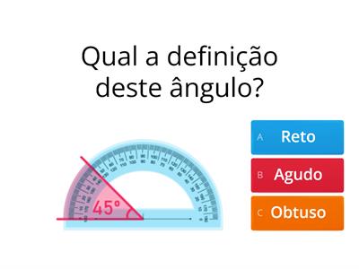 Ângulo agudo, reto e obtuso ( 5 º ano)