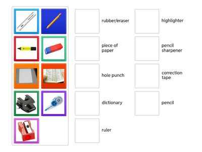 Classroom language | Optional extension | School supplies