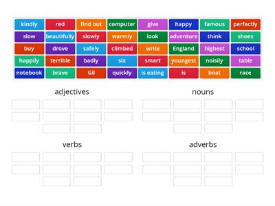 parts of speech quiz