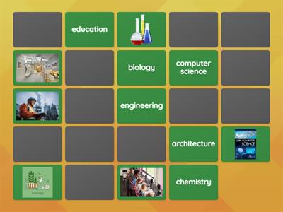COLLEGE SUBJECTS- MEMORY GAME 