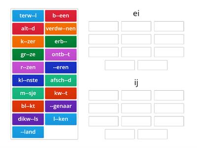 woordpakket 21-23 ei-ij 