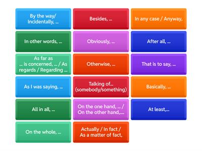 3B Discourse markers