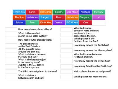 QUIZ ON SOLAR SYSTEM