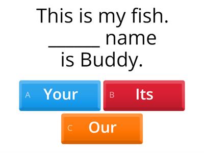 Personal and Possessive Pronouns: