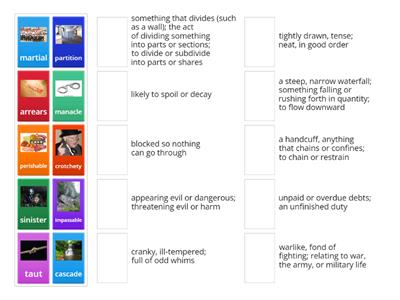 Vocabulary Workshop Level A Unit 8A Definitions