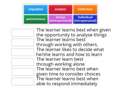 TKT Unit 13 charcteristics by CoH