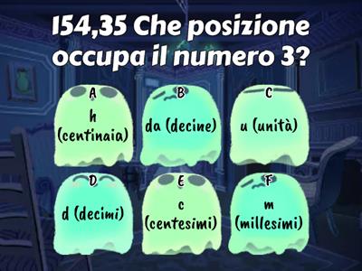 NUMERI DECIMALI: LA POSIZIONE DELLE CIFRE