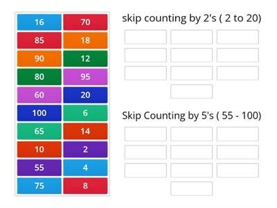 2A  Assignment - Skip Counting by 5's and 2's