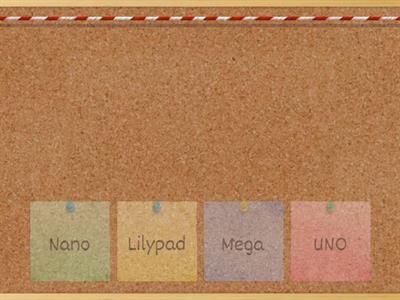 Arduino  çeşitlerini eşleştiriniz.