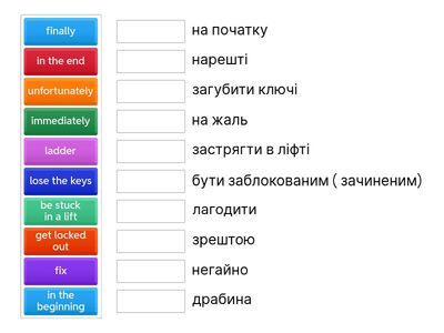 Full Blast for Ukraine 6 Unit 3 e Vocabulary