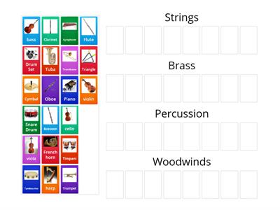 Orchestra Instrument Sort