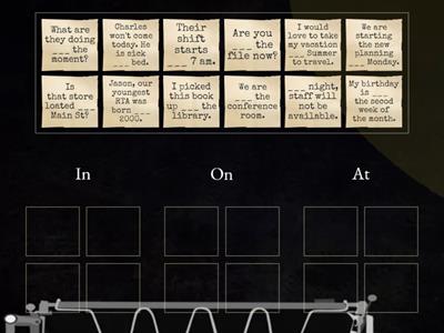 Prepositions of Time and Place