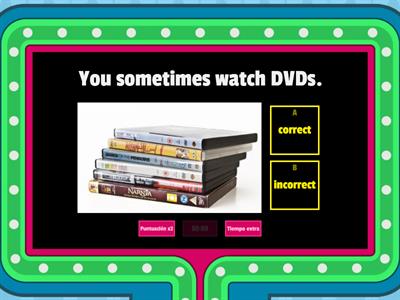 Quiz show - Adverbs of frequency 