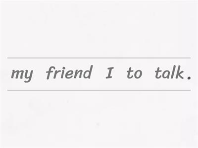 Basic Verbs Sentence