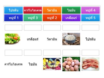 อาหาร 5 หมู่