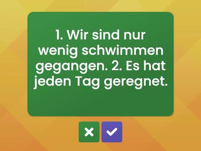 Sätze mit "weil / obwohl"