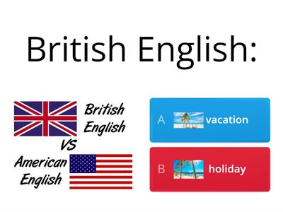  British vs. American words