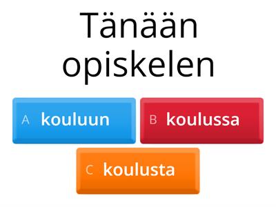 Missä? Mistä ? Mihin?