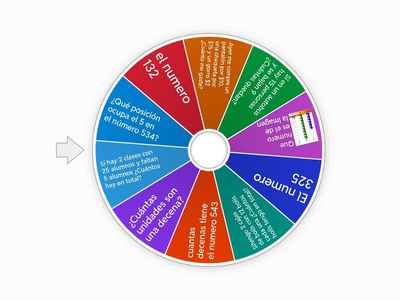 unidades, decenas y centenas