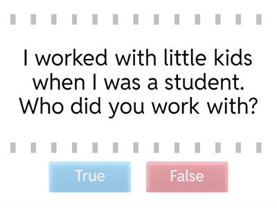 Subject or Object Questions