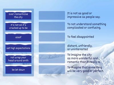 Expectations VS Reality
