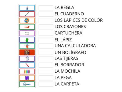 LOS UTILES ESCOLARES 