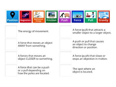 Forces Vocabulary