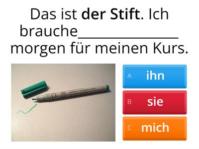 2Personalpronomen im Akkusativ - A1