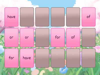 Kindergarten Trick Words Unit 5