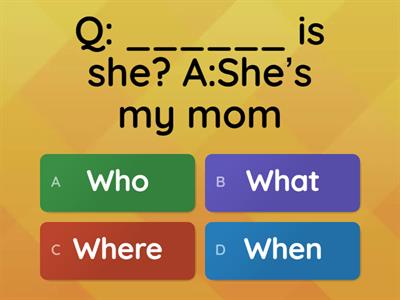 What - When - Where - Who 